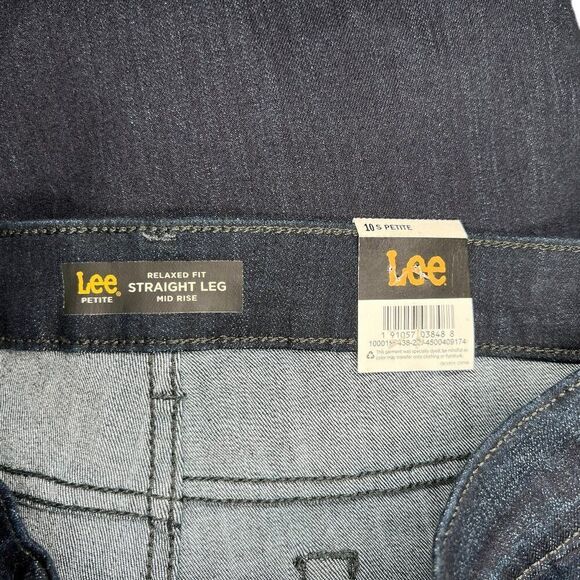 Lee Niagara Jeans Women's Size 10 Petite Relaxed Fit Mid Rise Straight Leg Denim - Picture 8 of 12